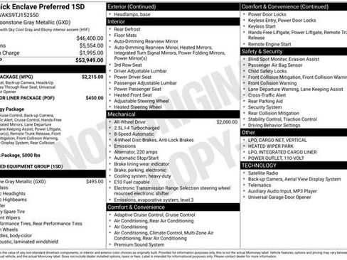 New 2026 Buick Enclave Preferred w/ Power Package AWD/4WD image 4