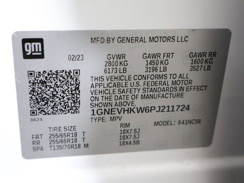 Used 2023 Chevrolet Traverse LT w/ LPO, Floor Liner Package AWD/4WD image 61
