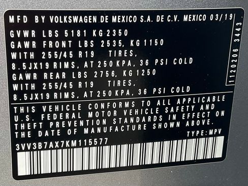 Used 2019 Volkswagen Tiguan SEL Premium R-Line image 59