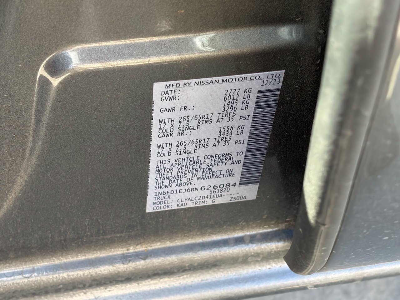 Used 2024 Nissan Frontier SV w/ SV Convenience Package RWD image 14