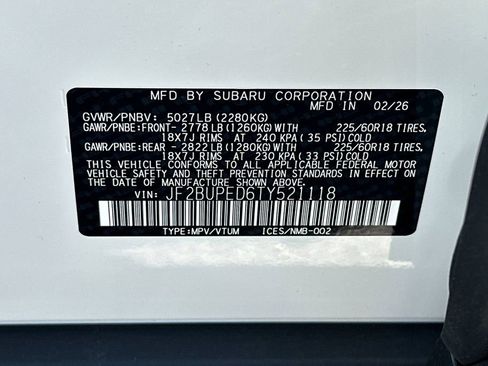 New 2026 Subaru Outback Touring AWD/4WD image 36