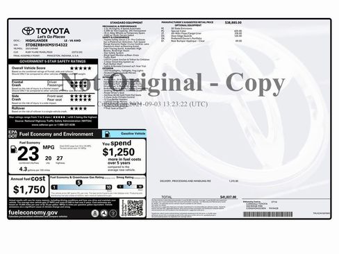 Used 2021 Toyota Highlander LE image 2