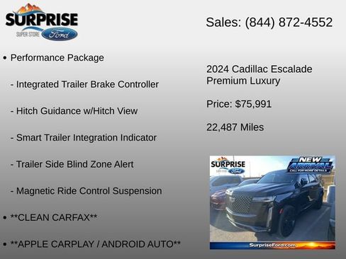 Used 2024 Cadillac Escalade Premium Luxury w/ Performance Package AWD/4WD image 17