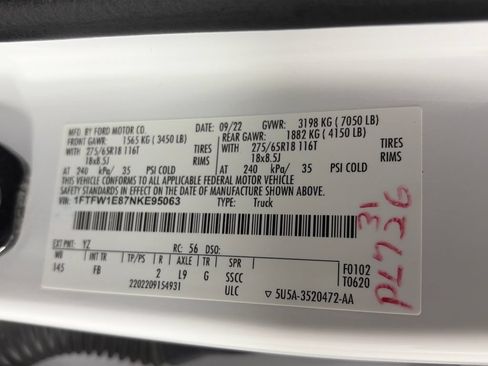 Used 2022 Ford F150 XLT w/ Equipment Group 302A High AWD/4WD image 9