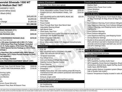 Used 2023 Chevrolet Silverado 1500 W/T w/ Z71 Off-Road Package AWD/4WD image 35