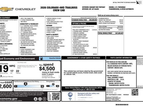 Used 2026 Chevrolet Colorado Trail Boss image 7