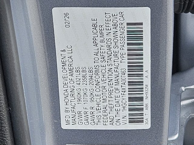 Certified 2026 Honda Accord SE image 43