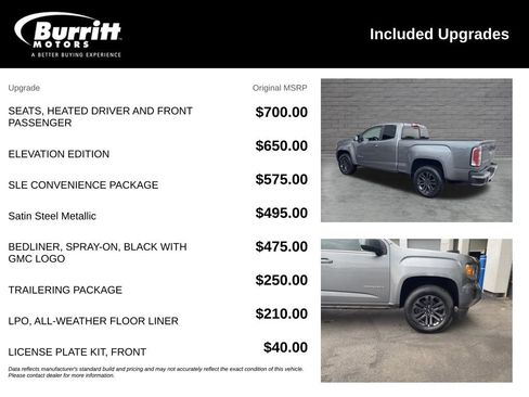 Used 2020 GMC Canyon SLE w/ Elevation Edition AWD/4WD image 3
