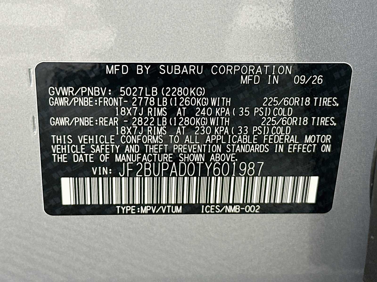New 2026 Subaru Outback Premium AWD/4WD image 29