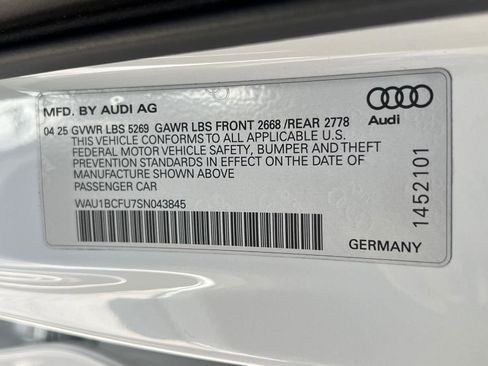 Certified 2025 Audi A5 2.0T Premium w/ Convenience Package AWD/4WD image 35