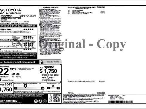 Used 2019 Toyota Highlander Limited Platinum image 3