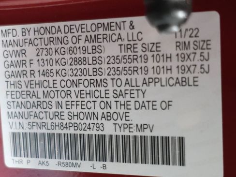 Used 2023 Honda Odyssey Touring image 30