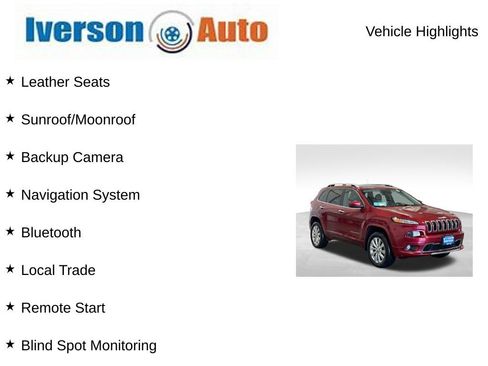 Used 2017 Jeep Cherokee Overland w/ Technology Group AWD/4WD image 2