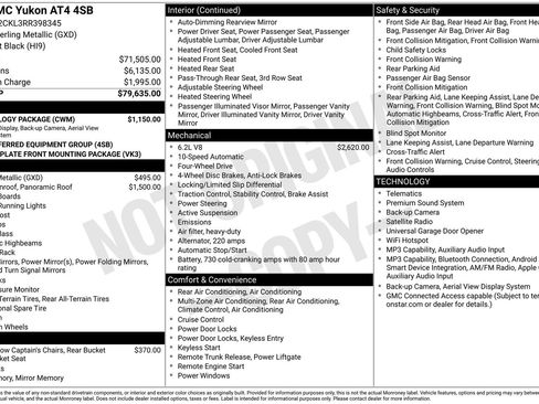 Used 2024 GMC Yukon AT4 w/ Technology Package AWD/4WD image 33