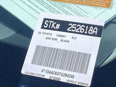 Certified 2026 Toyota Camry XLE FWD image 38