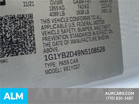 Used 2022 Chevrolet Corvette Stingray Preferred Cpe w/ Z51 Performance Package image 36