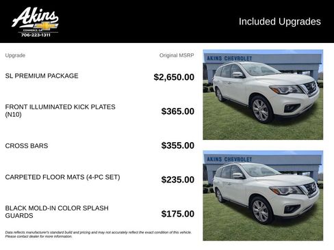 Used 2018 Nissan Pathfinder SL w/ SL Premium Package FWD image 3