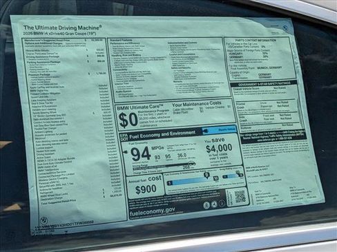 New 2026 BMW i4 xDrive40i w/ Premium Package AWD/4WD image 19