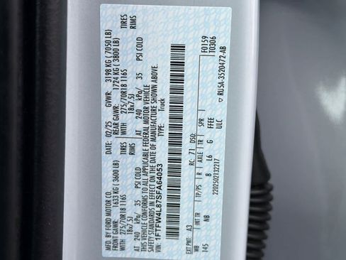 Certified 2025 Ford F150 Tremor w/ Equipment Group 402A High image 29