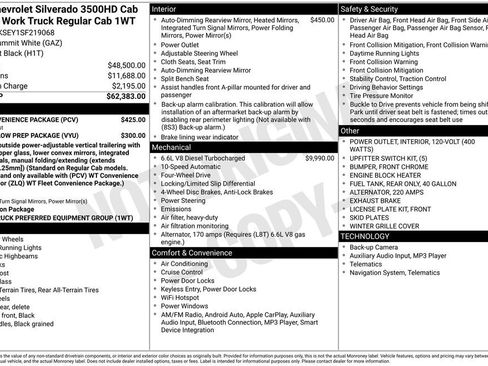 New 2025 Chevrolet Silverado 3500 W/T w/ WT Convenience Package AWD/4WD image 12
