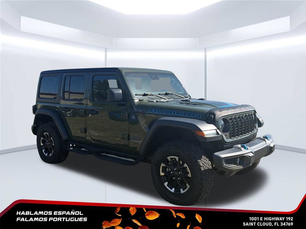 Used 2024 Jeep Wrangler Unlimited Rubicon 4xe w/ Technology Group AWD/4WD image 8