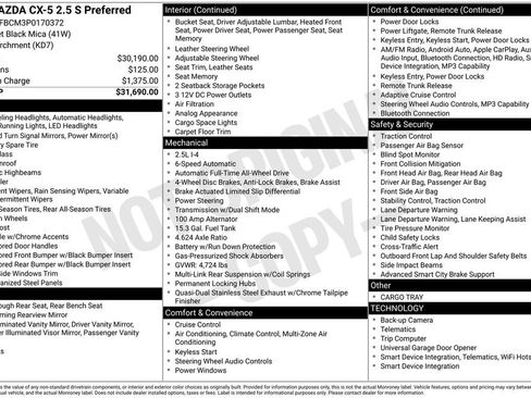 Used 2023 MAZDA CX-5 AWD 2.5 S w/ Preferred Package image 7