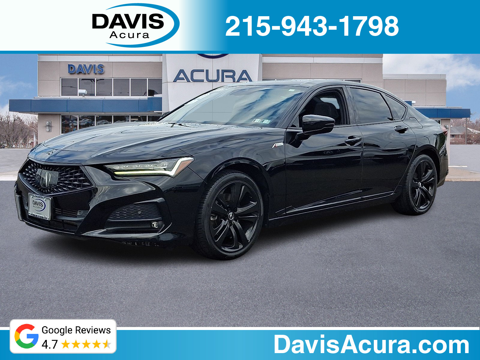 Certified 2021 Acura TLX w/ A-SPEC Package FWD image 1