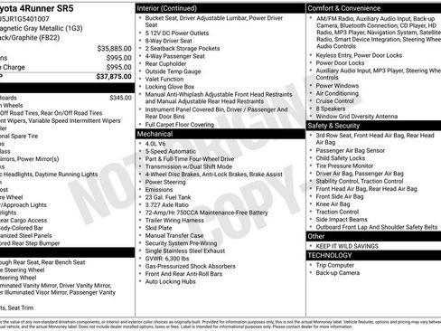 Used 2016 Toyota 4Runner SR5 image 6