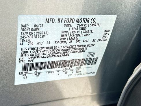 Certified 2023 Ford Edge SEL AWD/4WD image 40