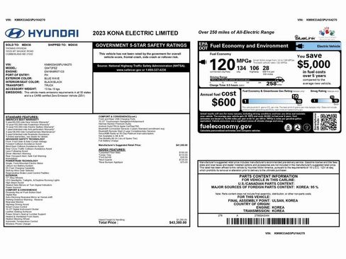 Used 2023 Hyundai Kona Limited image 2