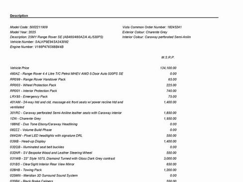 New 2025 Land Rover Range Rover SE image 3