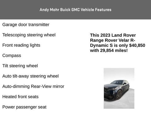 Used 2023 Land Rover Range Rover Velar R-Dynamic S image 16