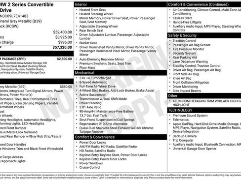 Used 2020 BMW M240i xDrive Convertible w/ Premium Package image 32