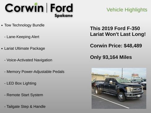 Used 2019 Ford F350 Lariat w/ Lariat Ultimate Package image 6