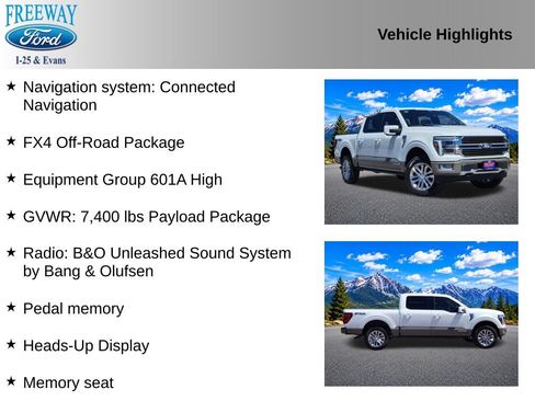 Used 2025 Ford F150 King Ranch w/ FX4 Off-Road Package AWD/4WD image 2