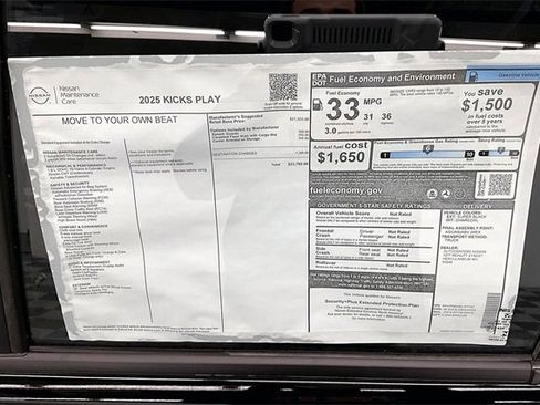 New 2025 Nissan Kicks Play S image 35