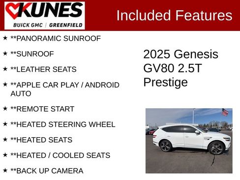 Used 2025 Genesis GV80 2.5T Prestige image 2