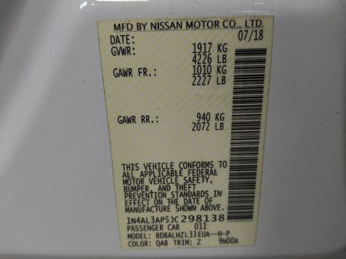 Used 2018 Nissan Altima 2.5 SR w/ SR Midnight Edition FWD image 33