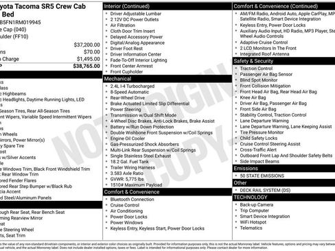 Used 2024 Toyota Tacoma SR5 image 15