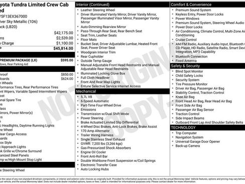 Used 2014 Toyota Tundra Limited w/ Limited Premium Package AWD/4WD image 65