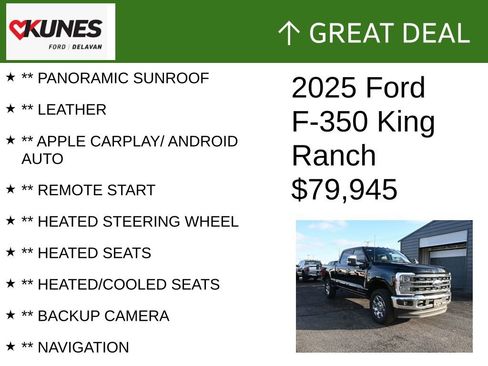 Used 2025 Ford F350 King Ranch w/ Chrome Package image 2