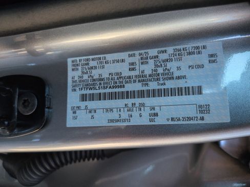 Certified 2025 Ford F150 Lariat w/ Equipment Group 501A Mid AWD/4WD image 38