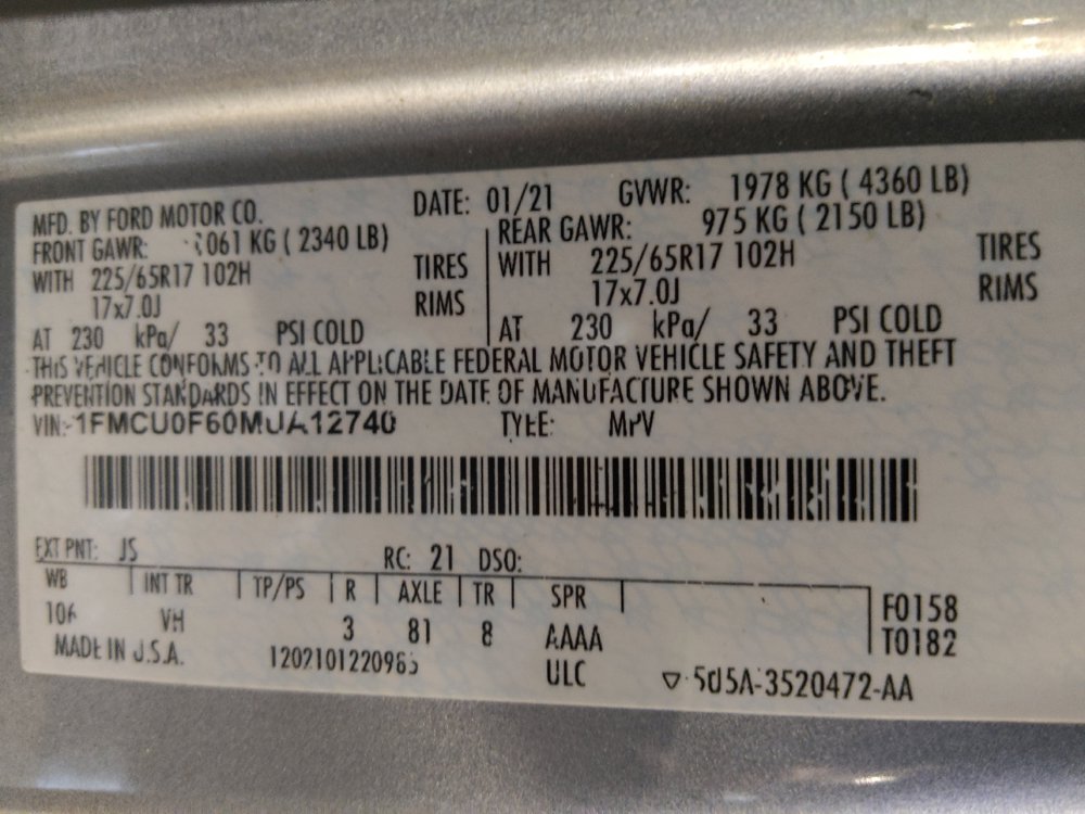 Used 2021 Ford Escape S FWD image 33