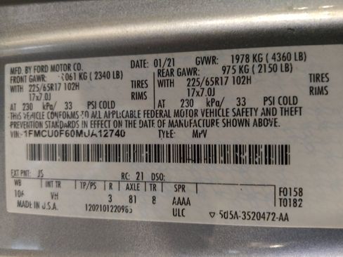 Used 2021 Ford Escape S FWD image 33