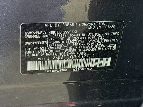 Certified 2024 Subaru Forester Premium AWD/4WD image 43