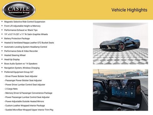 Certified 2024 Chevrolet Corvette Stingray Premium Conv w/ Battery Protection Package image 4