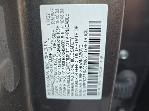 Used 2022 Honda Ridgeline RTL-E image 31