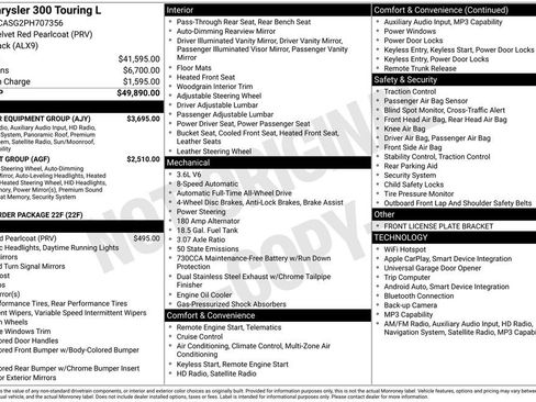 Used 2023 Chrysler 300 Touring L w/ Popular Equipment Group image 2