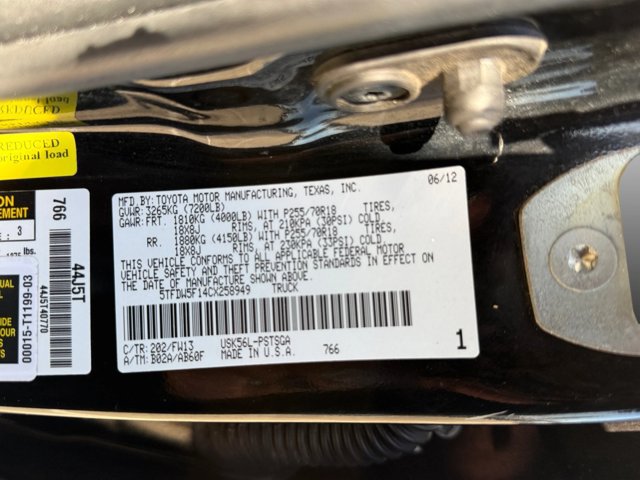 Used 2012 Toyota Tundra 4x4 CrewMax w/ SR5 Pkg image 22