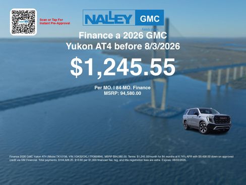 New 2026 GMC Yukon AT4 w/ AT4 Premium Plus Package AWD/4WD image 7